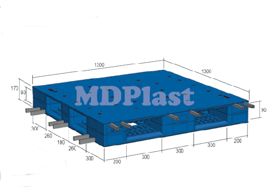 Plastic Pallet MDP 1313-6R Indonesia