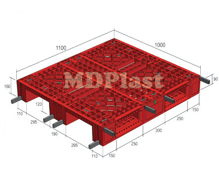 Plastic Pallet MDP 1110-3RP Indonesia