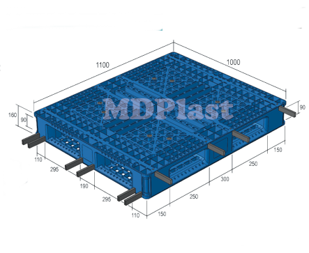 Plastic Pallet MDP 1110-6RP Indonesia