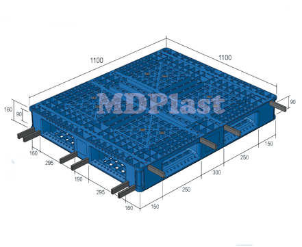 Plastic Pallet MDP 1111-6RP Indonesia