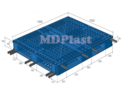 Plastic Pallet MDP 1210-6R Indonesia