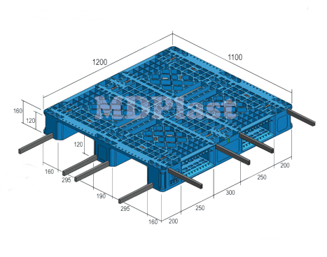 Plastic Pallet MDP 1211-3R Indonesia