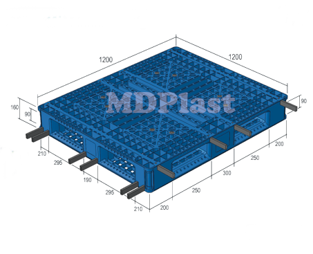 Plastic Pallet MDP 1212-6R Indonesia