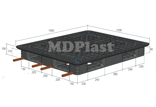 Plastic Pallet MDP 1411-6R Indonesia