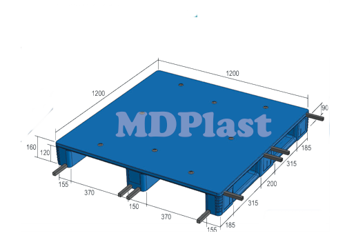 Plastic Pallet MDP 1212-3R Indonesia